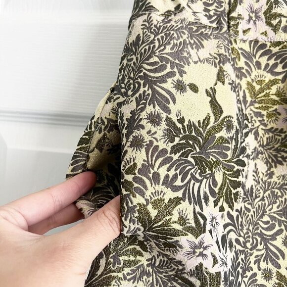 Free People Shine Like A Shorty Gold Jacquard Shorts Women's Size X-Small XS - Picture 7 of 7